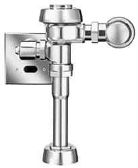 Sloan Valve Co. - 1-1/4" Spud Coupling, 3/4" Pipe, Urinal Automatic Flush Valve - Handle Opening, 1 Gal per Flush, Metal Cover, Powered by Electrical Line with 24 Volt Step Down Transformer - Industrial Tool & Supply