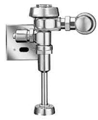 Sloan Valve Co. - 3/4" Spud Coupling, 3/4" Pipe, Urinal Automatic Flush Valve - Handle Opening, 1.5 Gal per Flush, Metal Cover, Powered by Electrical Line with 24 Volt Step Down Transformer - Industrial Tool & Supply
