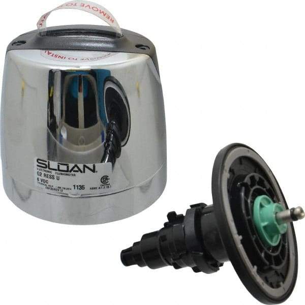 Sloan Valve Co. - 1.0 GPF Plastic Flushometer - Battery Powered - Industrial Tool & Supply