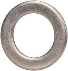 Made in USA - 0.09" Thick, 0.63" Inside x 1" OD, Round Shim - 9/16" Screw, Uncoated 302/304 Stainless Steel - Industrial Tool & Supply