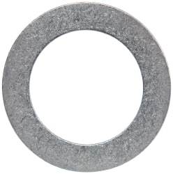 Made in USA - 0.02" Thick, 0.755" Inside x 1-1/8" OD, Round Shim - 5/8" Screw, Uncoated 302/304 Stainless Steel - Industrial Tool & Supply