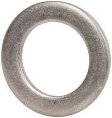 Made in USA - 1/8" Thick, 7/8" Inside x 1-3/8" OD, Round Shim - 3/4" Screw, Uncoated 302/304 Stainless Steel - Industrial Tool & Supply