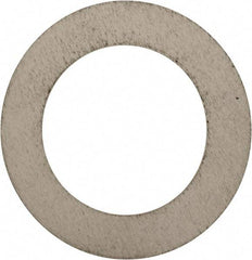 Made in USA - 0.024" Thick, 7/8" Inside x 1-3/8" OD, Round Shim - 3/4" Screw, Uncoated 302/304 Stainless Steel - Industrial Tool & Supply