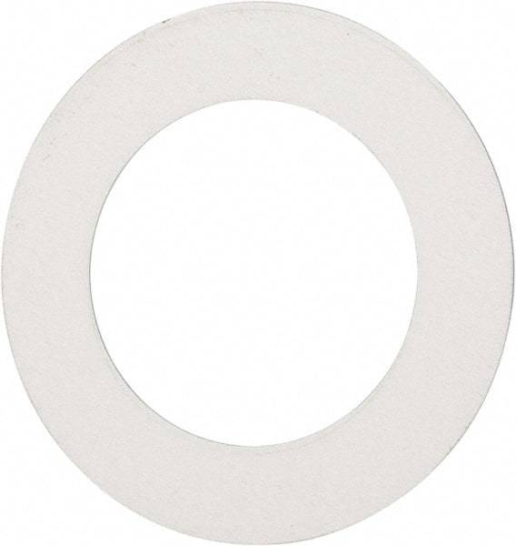 Made in USA - 0.007" Thick, 7/8" Inside x 1-3/8" OD, Round Shim - 3/4" Screw, Uncoated 302/304 Stainless Steel - Industrial Tool & Supply