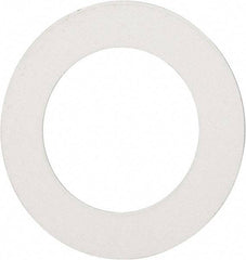 Made in USA - 0.007" Thick, 7/8" Inside x 1-3/8" OD, Round Shim - 3/4" Screw, Uncoated 302/304 Stainless Steel - Industrial Tool & Supply