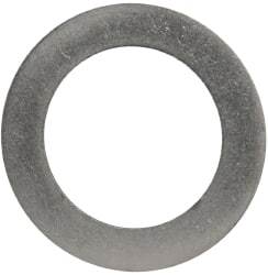 Made in USA - 0.02" Thick, 1" Inside x 1-1/2" OD, Round Shim - 7/8" Screw, Uncoated 302/304 Stainless Steel - Industrial Tool & Supply