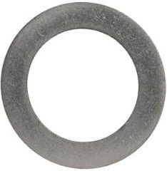 Made in USA - 0.02" Thick, 1" Inside x 1-1/2" OD, Round Shim - 7/8" Screw, Uncoated 302/304 Stainless Steel - Industrial Tool & Supply