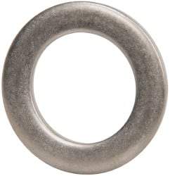 Made in USA - 0.09" Thick, 1" Inside x 1-1/2" OD, Round Shim - 7/8" Screw, Uncoated 302/304 Stainless Steel - Industrial Tool & Supply