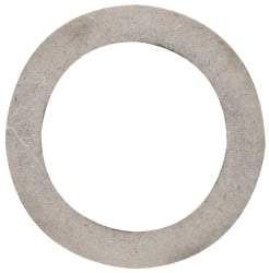 Made in USA - 0.015" Thick, 1-1/8" Inside x 1-5/8" OD, Round Shim - Uncoated 302/304 Stainless Steel - Industrial Tool & Supply