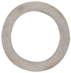 Made in USA - 0.015" Thick, 1-1/8" Inside x 1-5/8" OD, Round Shim - Uncoated 302/304 Stainless Steel - Industrial Tool & Supply