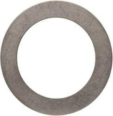 Made in USA - 0.02" Thick, 1-1/8" Inside x 1-5/8" OD, Round Shim - Uncoated 302/304 Stainless Steel - Industrial Tool & Supply