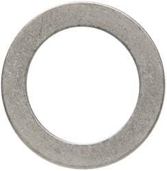 Made in USA - 0.06" Thick, 1-1/8" Inside x 1-5/8" OD, Round Shim - Uncoated 302/304 Stainless Steel - Industrial Tool & Supply