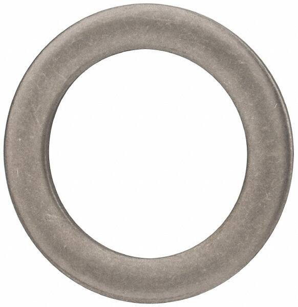 Made in USA - 0.09" Thick, 1-1/8" Inside x 1-5/8" OD, Round Shim - Uncoated 302/304 Stainless Steel - Industrial Tool & Supply