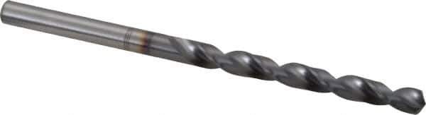 OSG - #12 120° Vanadium High Speed Steel Jobber Drill - TiCN Finish, Right Hand Cut, Spiral Flute, Straight Shank, 86mm OAL, Standard Point - Industrial Tool & Supply