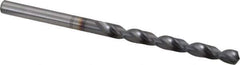 OSG - #12 120° Vanadium High Speed Steel Jobber Drill - TiCN Finish, Right Hand Cut, Spiral Flute, Straight Shank, 86mm OAL, Standard Point - Industrial Tool & Supply