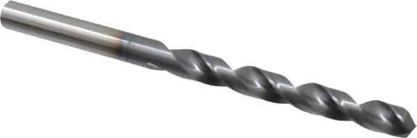 OSG - 6.70052mm 120° Vanadium High Speed Steel Jobber Drill - TiCN Finish, Right Hand Cut, Spiral Flute, Straight Shank, 101mm OAL, Standard Point - Industrial Tool & Supply