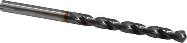 OSG - 6.79958mm 120° Vanadium High Speed Steel Jobber Drill - TiCN Finish, Right Hand Cut, Spiral Flute, Straight Shank, 109mm OAL, Standard Point - Industrial Tool & Supply