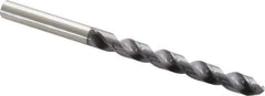 OSG - 7.8994mm 120° Vanadium High Speed Steel Jobber Drill - TiCN Finish, Right Hand Cut, Spiral Flute, Straight Shank, 117mm OAL, Standard Point - Industrial Tool & Supply