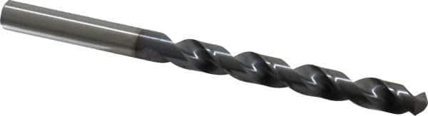 OSG - 8.6995mm 120° Vanadium High Speed Steel Jobber Drill - TiCN Finish, Right Hand Cut, Spiral Flute, Straight Shank, 125mm OAL, Standard Point - Industrial Tool & Supply