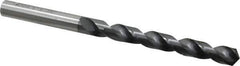 OSG - 8.8011mm 120° Vanadium High Speed Steel Jobber Drill - TiCN Finish, Right Hand Cut, Spiral Flute, Straight Shank, 125mm OAL, Standard Point - Industrial Tool & Supply