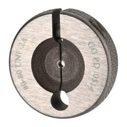 Vermont Gage - 0-80 Go Single Ring Thread Gage - Class 2A, Tool Steel - Industrial Tool & Supply