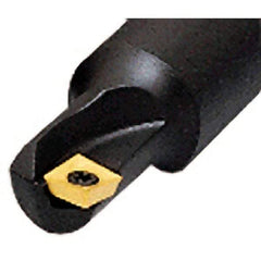 Iscar - 16mm Cut Diam, 5.8mm Max Depth of Cut, 16mm Shank Diam, 90mm OAL, Indexable Square Shoulder End Mill - Cylindrical Shank, 90° Lead Angle, Series Heliquad - Industrial Tool & Supply