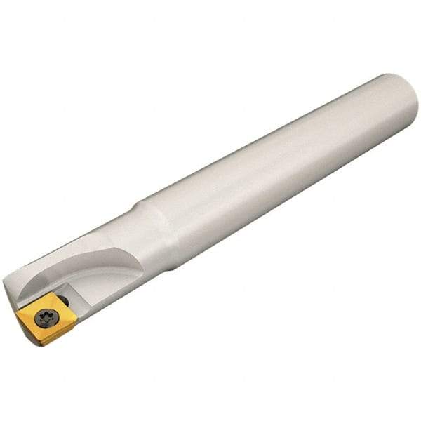 Iscar - 20mm Cut Diam, 22mm Max Depth of Cut, 20mm Shank Diam, 120mm OAL, Indexable Square Shoulder End Mill - Cylindrical Shank, 90° Lead Angle, Through Coolant, Series Heliquad - Industrial Tool & Supply