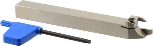 Iscar - External Thread, 0.4724" Max Depth of Cut, 1.9mm Min Groove Width, 120mm OAL, Right Hand Indexable Grooving Cutoff Toolholder - 12mm Shank Height x 12mm Shank Width, DG.. Insert Style, DGT Toolholder Style, Series Do-Grip - Industrial Tool & Supply