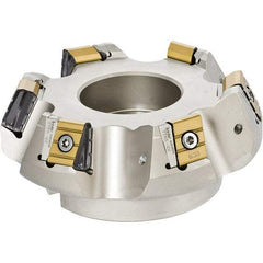 Iscar - 1.86" Cut Diam, 2-1/2" Arbor Hole, 3/4" Max Depth of Cut, 65° Indexable Chamfer & Angle Face Mill - 10 Inserts, T465 LN.T 2212ZN.. Insert, Right Hand Cut, Series Helitang - Industrial Tool & Supply