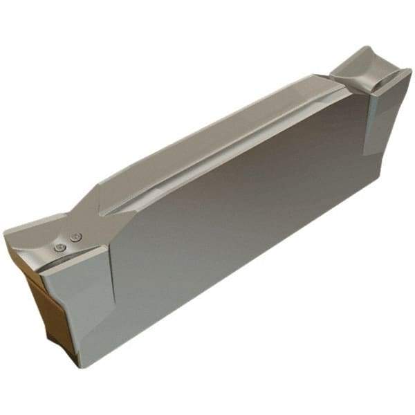 Iscar - DGL4003 IC1028 Grade, 0.1575" Cutting Width, Carbide Cutoff Insert - 4° Left Hand Lead Angle, 0.0118" Cnr Rad, TiAlN/TiN Coated, Double End - Industrial Tool & Supply