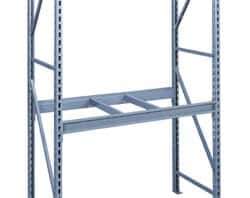 Tennsco - 10,000 Lb Capacity Bulk Storage Welded Rack End - 1-3/4" Wide x 96" High x 36" Deep x 1-3/4" Thick, Medium Gray - Industrial Tool & Supply