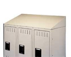 Tennsco - 36" Wide12" Deep, Locker Slope Top - Industrial Tool & Supply