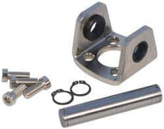 SMC PNEUMATICS - Air Cylinder Double Clevis - For 1-1/4" Air Cylinders, Use with NCGD - Industrial Tool & Supply