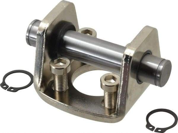 SMC PNEUMATICS - Air Cylinder Double Clevis - For 2" Air Cylinders, Use with NCGD - Industrial Tool & Supply