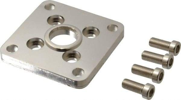 SMC PNEUMATICS - Air Cylinder Flange Mount - For 2" Air Cylinders, Use with NCGF/G - Industrial Tool & Supply