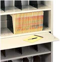 Tennsco - 1/2" High x 30" Wide Bookcase - 12" Deep, Steel, Sand - Industrial Tool & Supply