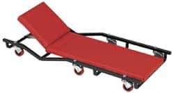 Whiteside - 570 Lb Capacity, 6 Wheel Creeper (with Adjustable Headrest) - Steel, 40" Long x 4.77" Overall Height x 17" Wide - Industrial Tool & Supply