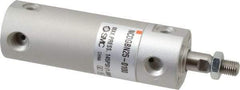 SMC PNEUMATICS - 1" Bore Double Acting Air Cylinder - 1/8 Port, 5/16-24 Rod Thread, 140 Max psi, 40 to 140°F - Industrial Tool & Supply