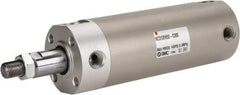 SMC PNEUMATICS - 2" Bore Double Acting Air Cylinder - 1/4 Port, 1/2-20 Rod Thread, 140 Max psi, 40 to 140°F - Industrial Tool & Supply