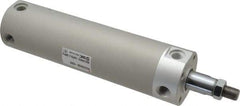 SMC PNEUMATICS - 2" Bore Double Acting Air Cylinder - 1/4 Port, 1/2-20 Rod Thread, 140 Max psi, 40 to 140°F - Industrial Tool & Supply