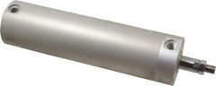 SMC PNEUMATICS - 2-1/2" Bore Double Acting Air Cylinder - 1/4 Port, 1/2-20 Rod Thread, 140 Max psi, 40 to 140°F - Industrial Tool & Supply