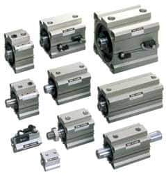 SMC PNEUMATICS - Air Cylinder Foot Bracket - For 3/4" Air Cylinders, Use with NCQ2 Air Cylinders - Industrial Tool & Supply