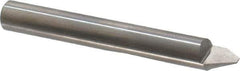 Onsrud - 60° Incl Angle, 1/4" Shank Diam, 2" OAL, 0.09" Cut Diam, Conical Engraving Cutter - 1/2" LOC, 0.09" Tip Diam, 1 Flute, Right Hand Cut, Solid Carbide, Uncoated - Industrial Tool & Supply