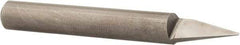 Onsrud - 30° Incl Angle, 1/4" Shank Diam, 2" OAL, 0.03" Cut Diam, Conical Engraving Cutter - 1/2" LOC, 0.03" Tip Diam, 1 Flute, Right Hand Cut, Solid Carbide, Uncoated - Industrial Tool & Supply