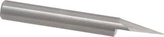 Onsrud - 30° Incl Angle, 1/4" Shank Diam, 2" OAL, 0.04" Cut Diam, Conical Engraving Cutter - 1/2" LOC, 0.04" Tip Diam, 1 Flute, Right Hand Cut, Solid Carbide, Uncoated - Industrial Tool & Supply