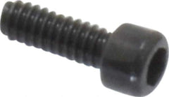 Value Collection - #0-80 UNF Hex Socket Drive, Socket Cap Screw - Alloy Steel, Black Oxide Finish, Fully Threaded, 3/16" Length Under Head - Industrial Tool & Supply