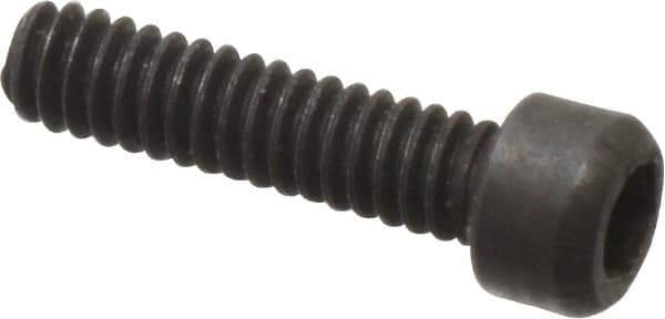 Value Collection - #0-80 UNF Hex Socket Drive, Socket Cap Screw - Alloy Steel, Black Oxide Finish, Fully Threaded, 1/4" Length Under Head - Industrial Tool & Supply