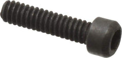 Value Collection - #0-80 UNF Hex Socket Drive, Socket Cap Screw - Alloy Steel, Black Oxide Finish, Fully Threaded, 1/4" Length Under Head - Industrial Tool & Supply