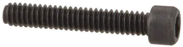 Value Collection - #0-80 UNF Hex Socket Drive, Socket Cap Screw - Alloy Steel, Black Oxide Finish, Fully Threaded, 3/8" Length Under Head - Industrial Tool & Supply