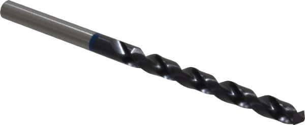 Accupro - #8 120° Cobalt Jobber Drill - TiAlN Finish, Right Hand Cut, Spiral Flute, Straight Shank, 86mm OAL, Split Point - Industrial Tool & Supply